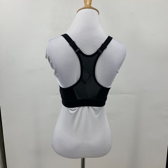 Under Armour Camo Sports Bra Women S Small Black Racerback Padded Crop Stretch - Picture 3 of 11